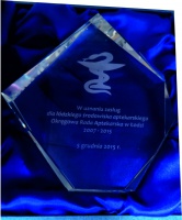 Nagroda dla Prezesa Wiktora Napióry w uznaniu zasług dla łódzkiego środowiska farmaceutycznego 