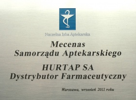 HURTAP SA Mecenasem Samorządu Aptekarskiego (2011r.)