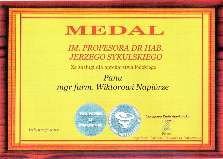 Medal Im. Profesora dr hab. Jerzego Sykulskiego
