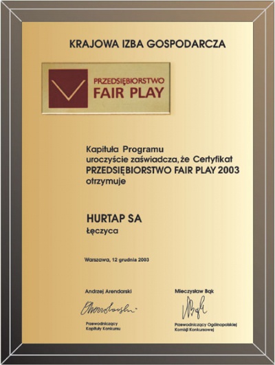 Przedsiębiorstwo Fair Play 2003